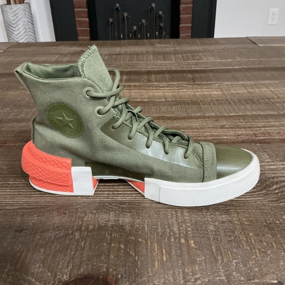Converse All Star Disrupt CX high top sneaker in Field Surplus/White/Mango Sz 6 - Picture 7 of 9